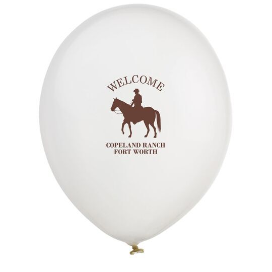 Cowboy with Horse Latex Balloons